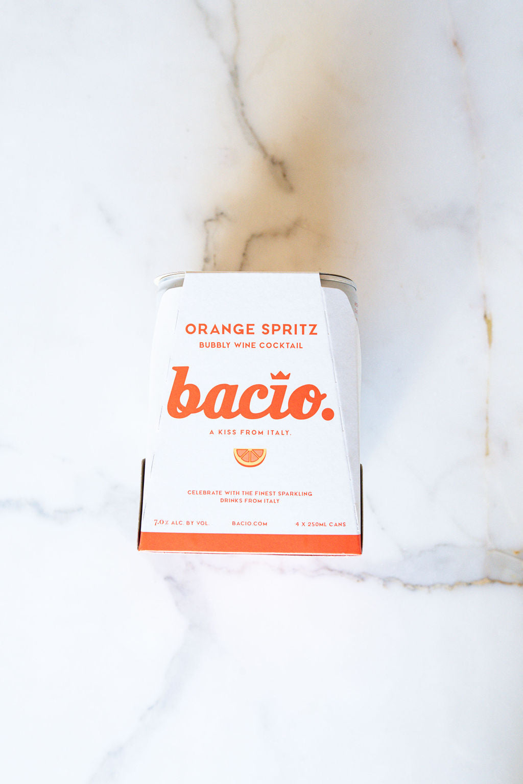 Bacio, Orange Spritz Bubbly Wine Cocktail (4-pack)